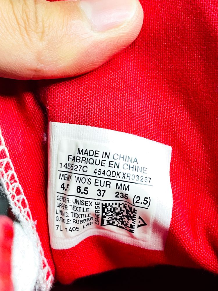 Damskie Niebieskie, Białe Sneakersy «Converse» Tenisówki / 37