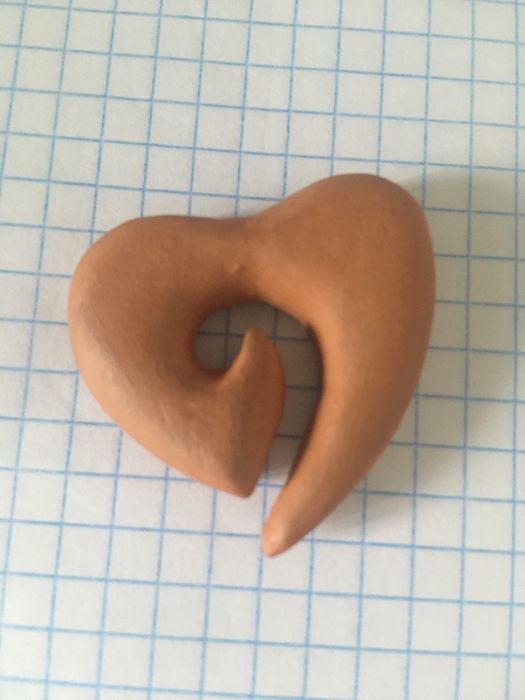 Підвіска серце. Кераміка