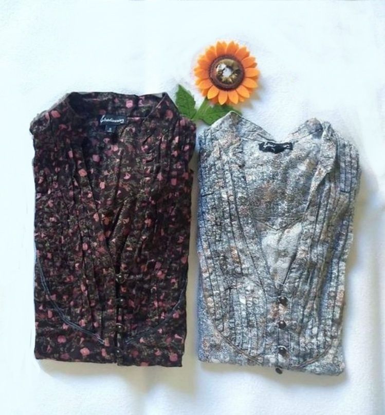 2 blusas com padrão floral, Stradivarius