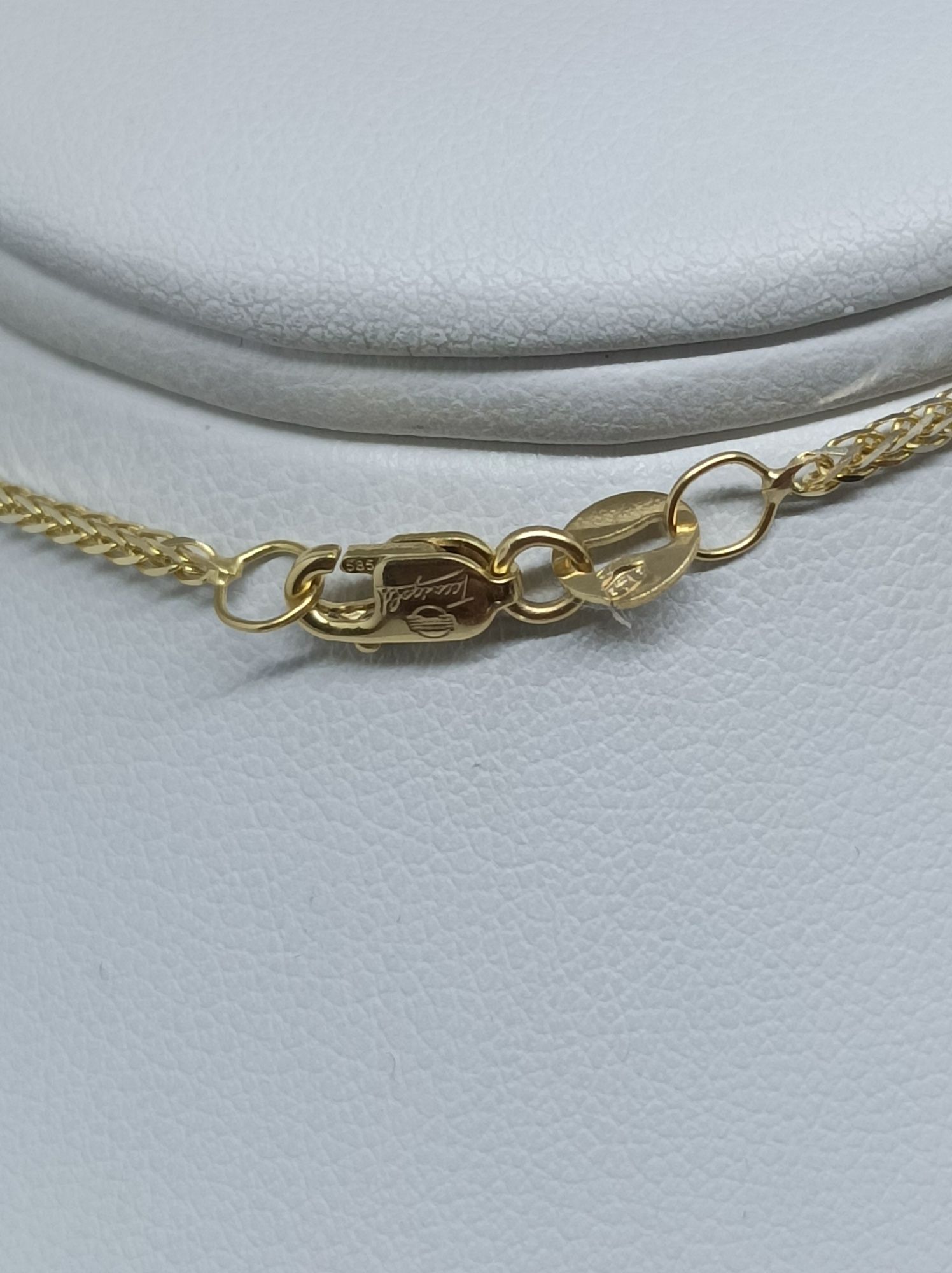 Złoty łańcuszek splot snake złoto 585 długość 55cm