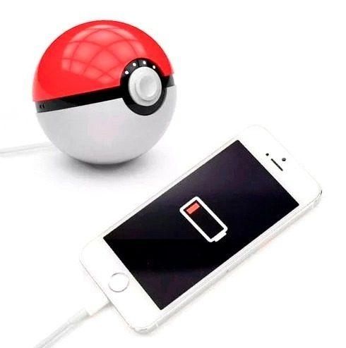 Внешний аккумулятор УМБ PowerBank POKEMON 12000 мА*ч Красно-белый