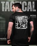 Тактична футболка «Незламний» Coolmax  Патріотичний принт black.
