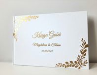 Księga gości złoty napis ślub wesele