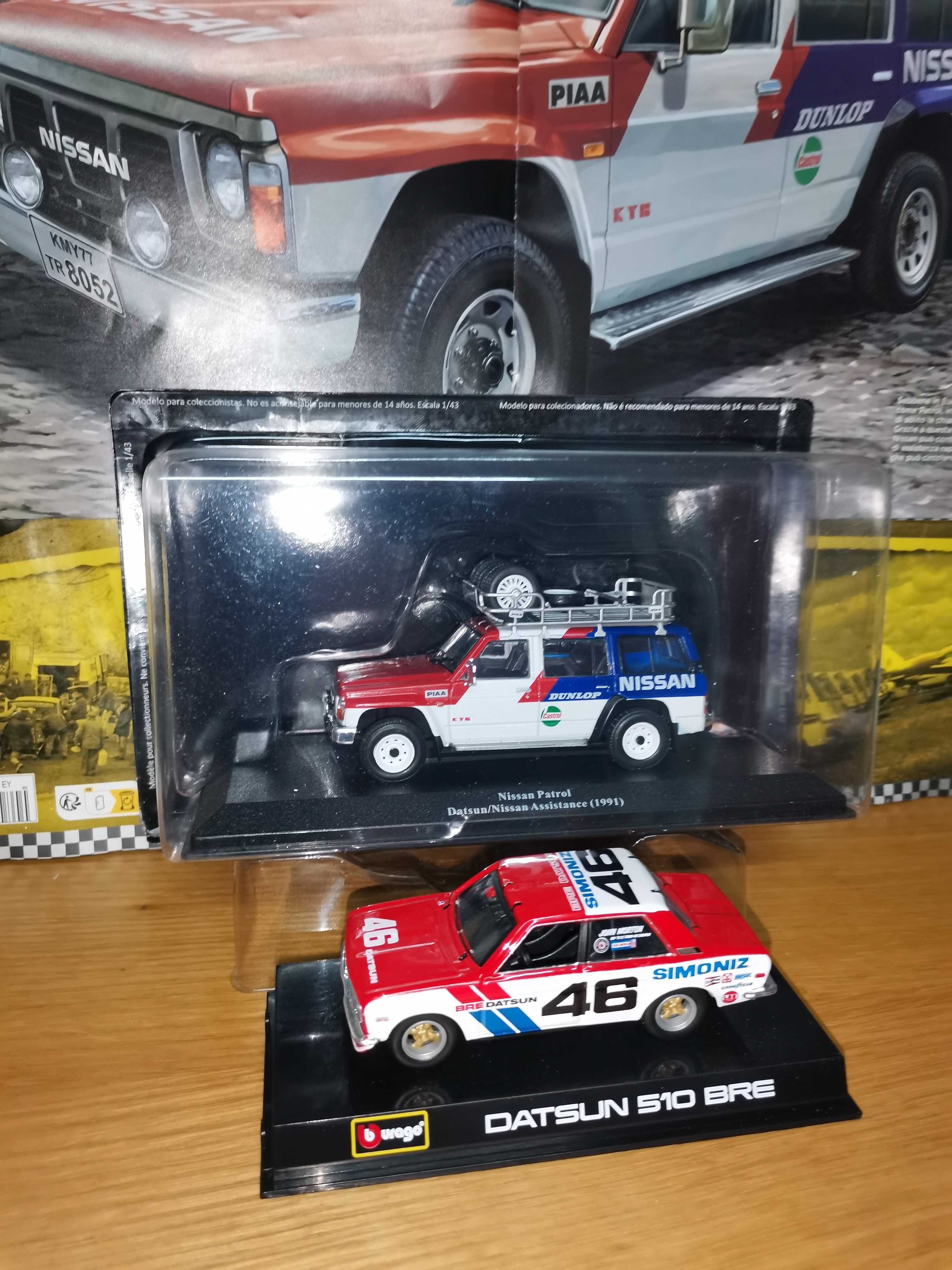 Nissan Patrol + Datsun 510 Bre Rally escala 1:43 Team Datsun /Nissan