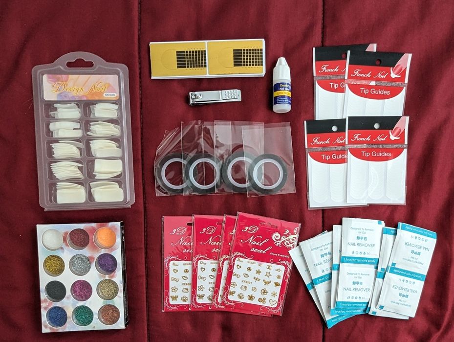 (Novidade) Kit completo de unhas de Gel