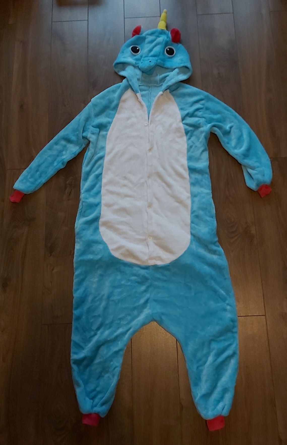 Pidżama jednoczęścioa/Kigurumi niebieski jednorożec rozm. M