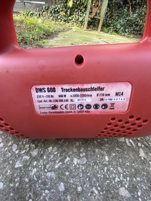 Żyrafa do szlifowania B1 DWS 600, sslifierka do gipsu, gładzi, faktura