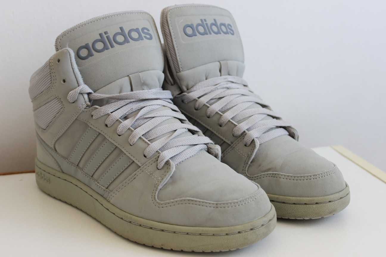 Adidas Dineties Neo High Popielate Szare Wysokie Jednokolorowe 42 26cm