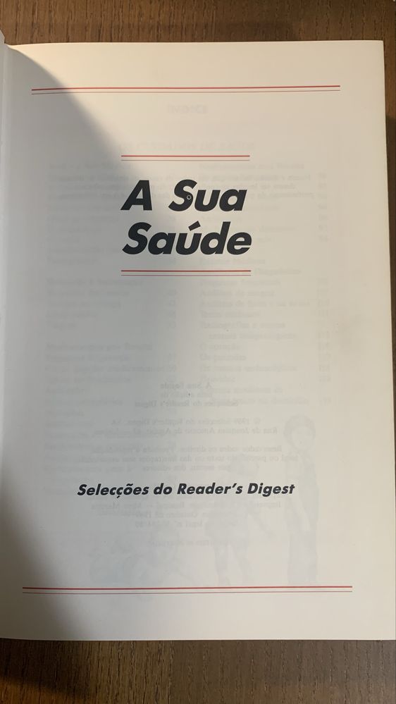 Livro A Sua Saúde