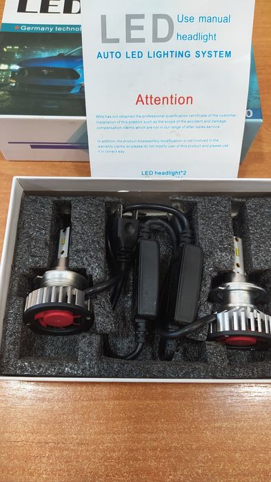 Лампы в фары  Led H7