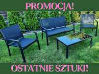 DARMOWA DOSTAWA‼️ Zestaw Mebli Ogrodowych 4 Osoby + Stolik Szklany