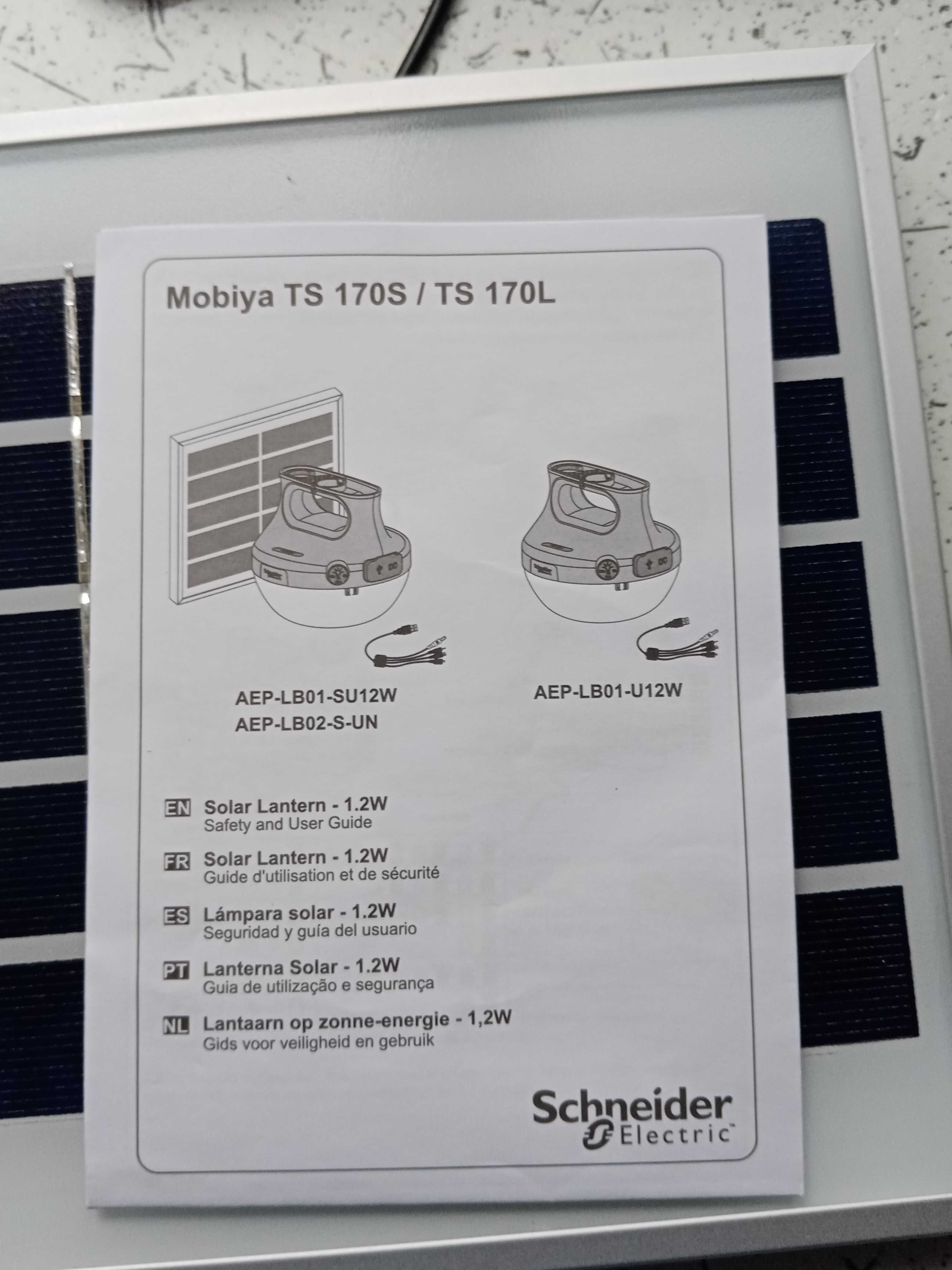 LED-фонарь с  солнечной батареей Schneider Electric Mobiya TS 170 S
