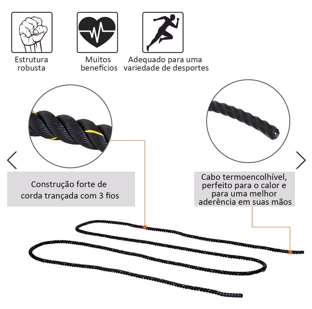 Corda de CrossFit  com 9 Metros | diametro 0.38mm nova