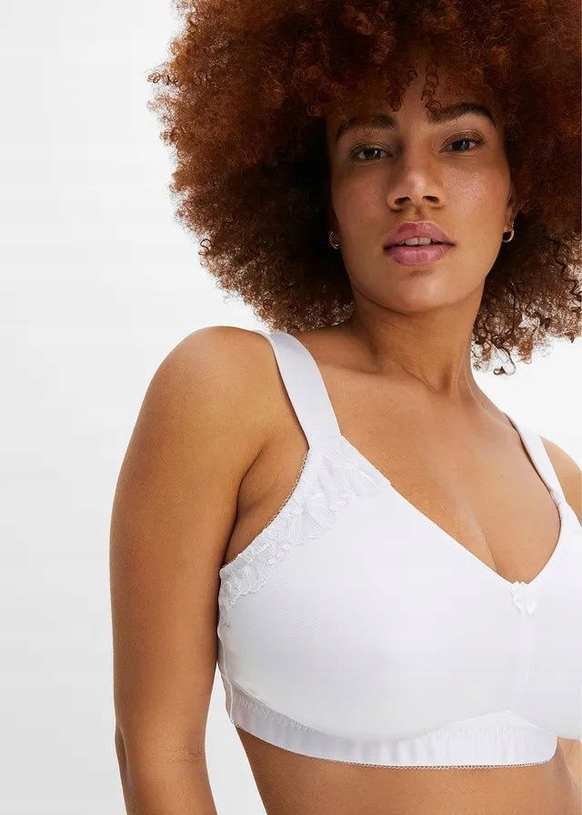 B.P.C biustonosz biały odciążający bez fiszbin t-shirtowy r.85C