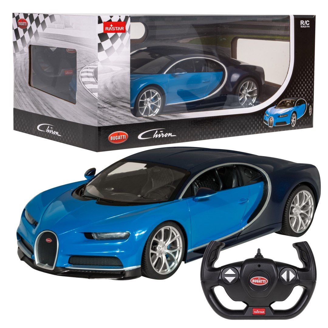 Auto zdalnie sterowane dla dzieci Bugatti Chiron 1:14 RASTAR