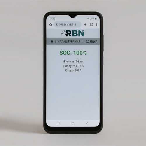 Smart индикатор заряда LiFePO₄ аккумуляторов RBN A30