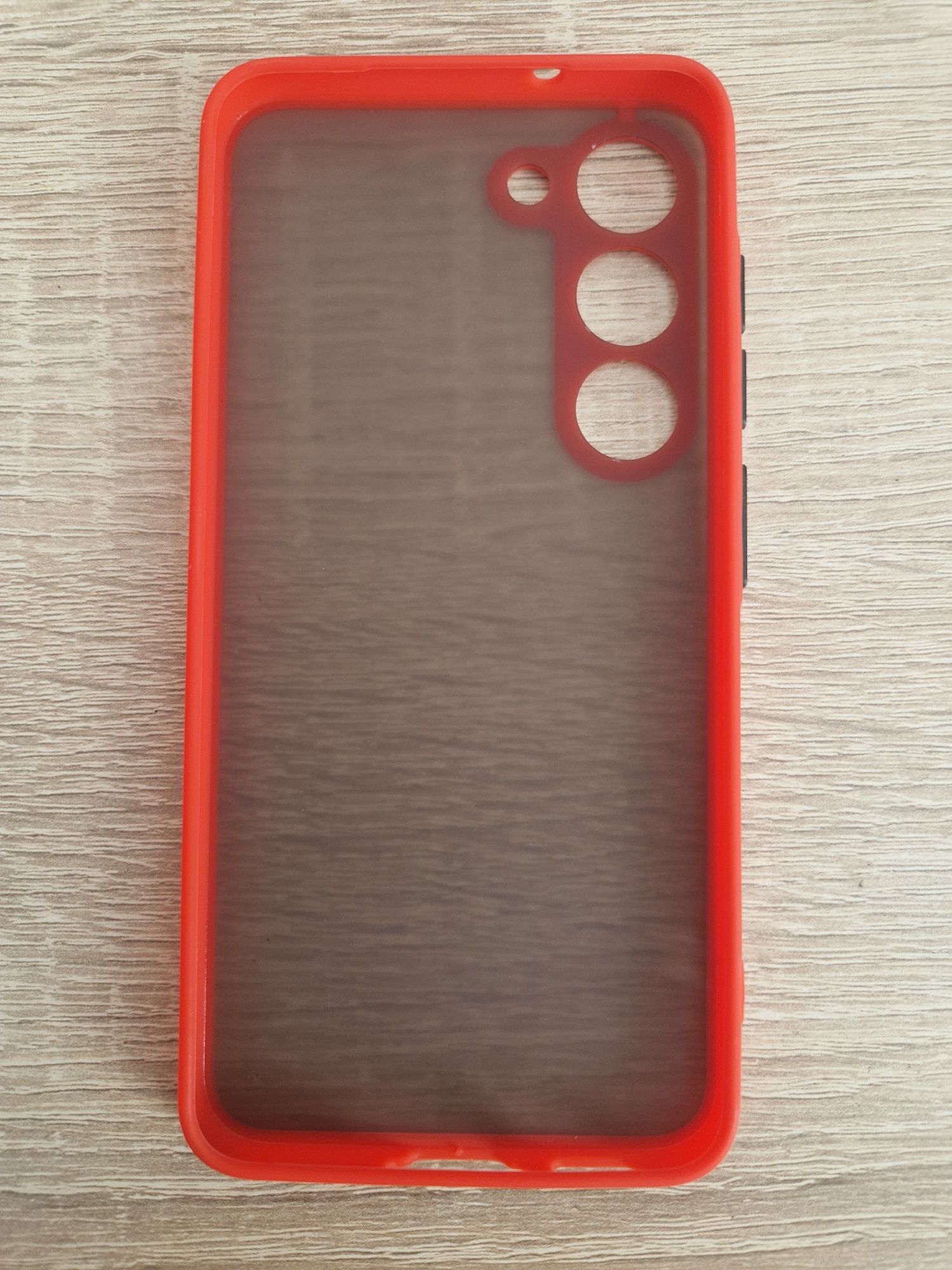 Etui Vennus Color Button Bumper do Samsung Galaxy S23 Czerwony
