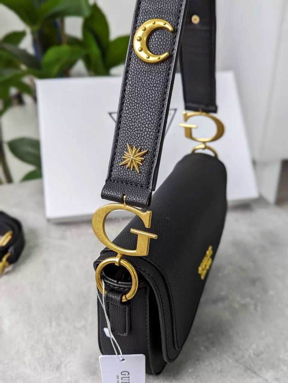 Сумка Guess dream седло черная геес 2024
