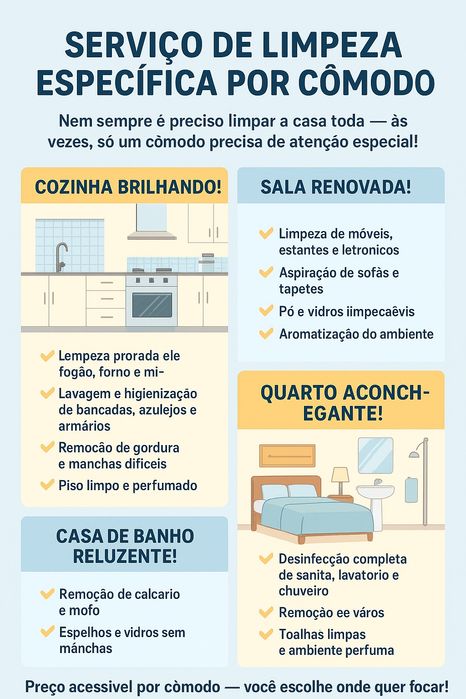 Limpeza Específica de cômodos
