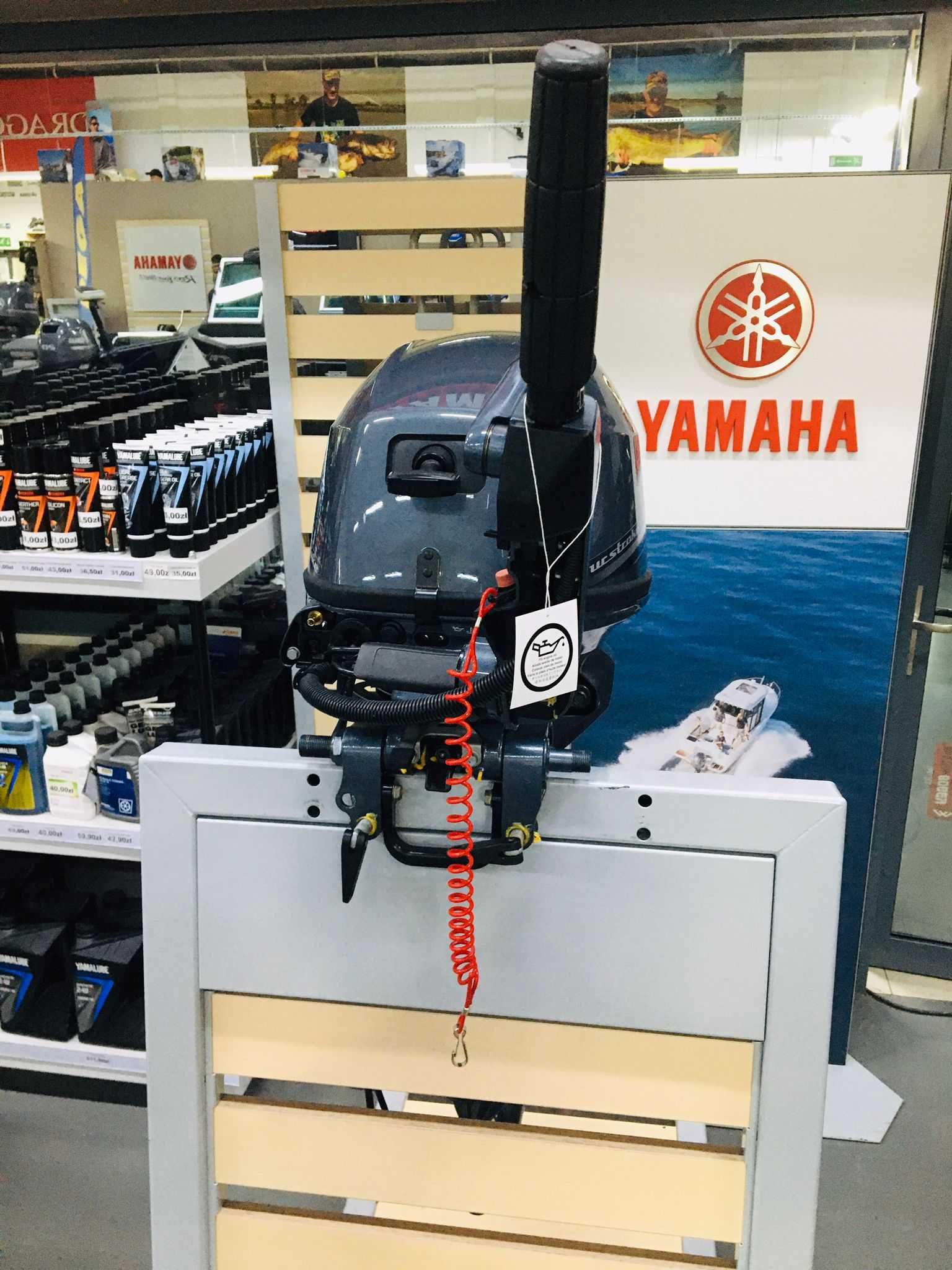 Silnik Zaburtowy Yamaha F20GWHL Rumpel Kolumna L Rozruch elektryczny