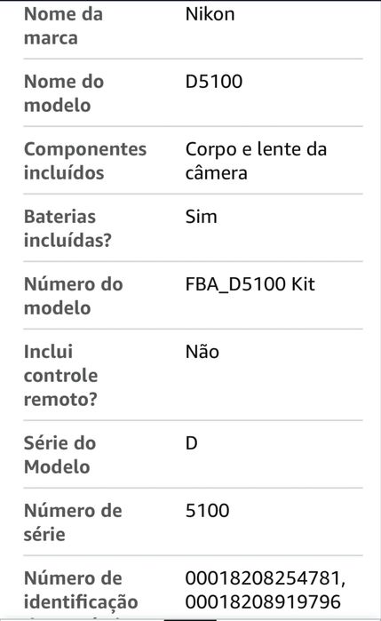 Câmara digital D5100