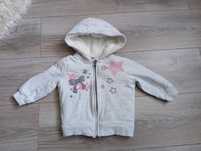 Bluza ocieplana szara roz 80