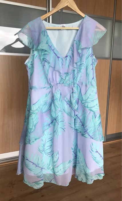 Sukienka ciążowa Elpasa XL zwiewna elegancka kopertówka gratis