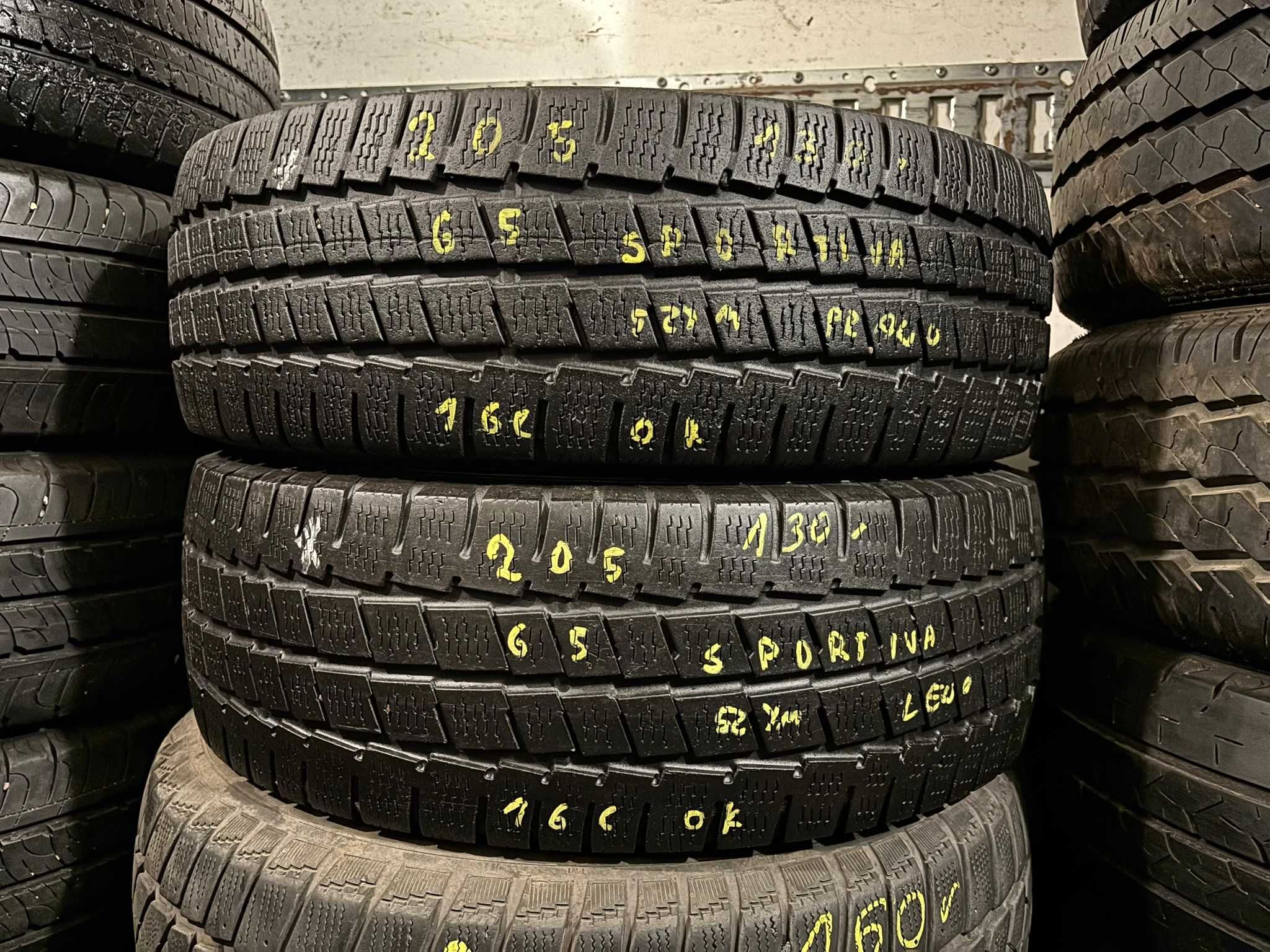 2X Opony Zimowe Bus 205/65R16C 107/105T SPORTIVA VAN SNOW 2 6.3MM Całe