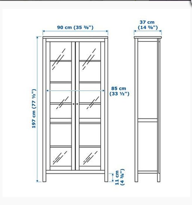Vitrina Hemnes Ikea