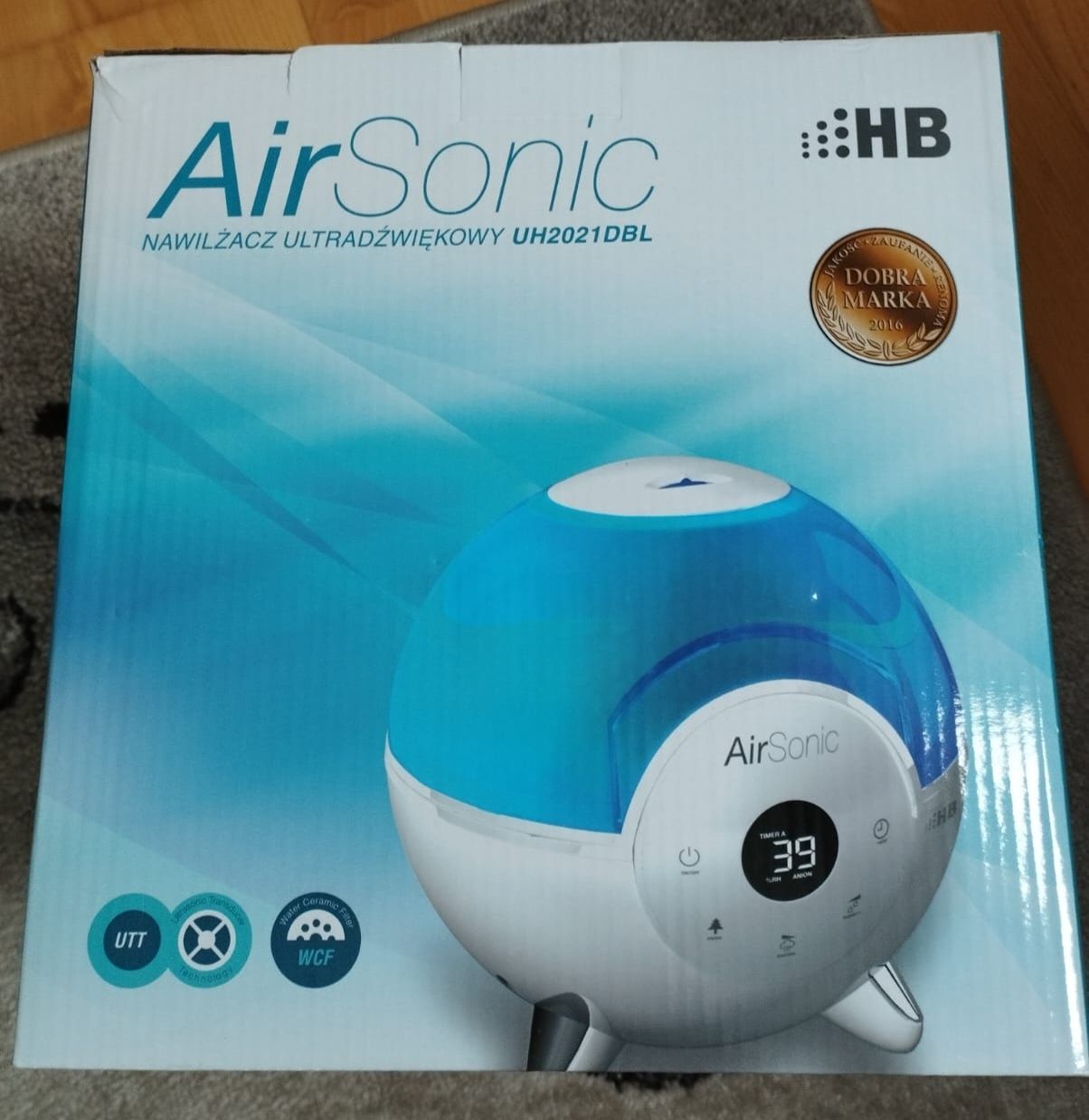 Nawilżacz powietrza ultradźwiękowy  Air Sonic HB