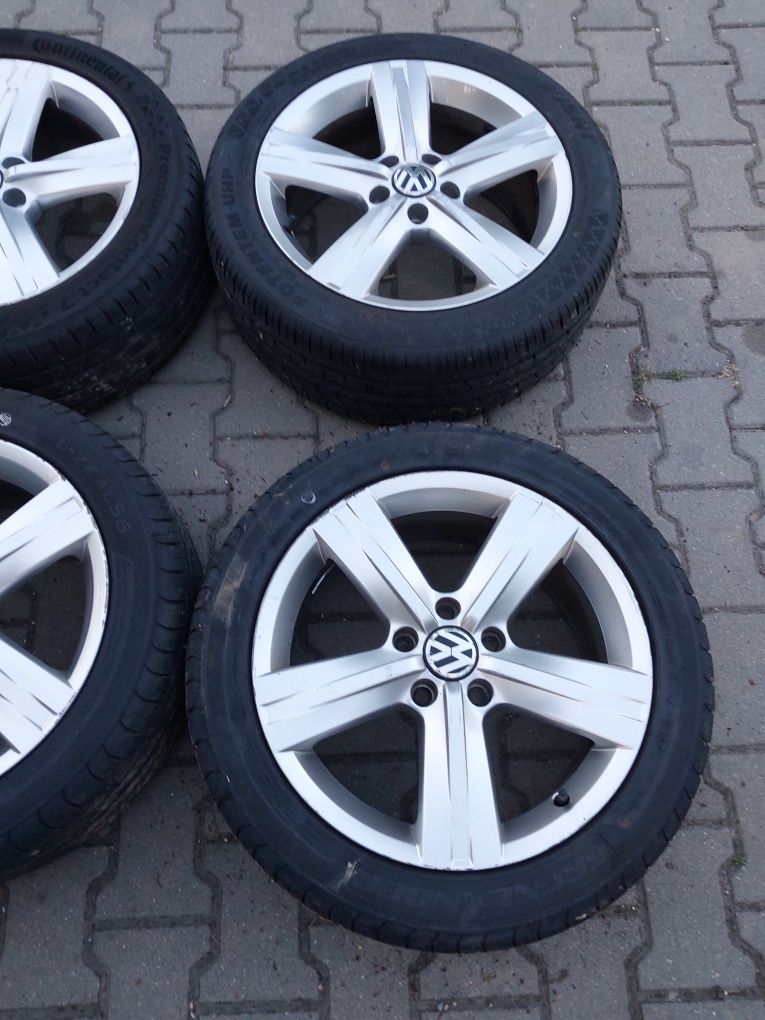 Alufelgi 17 kola 5x112 Audi VW opony