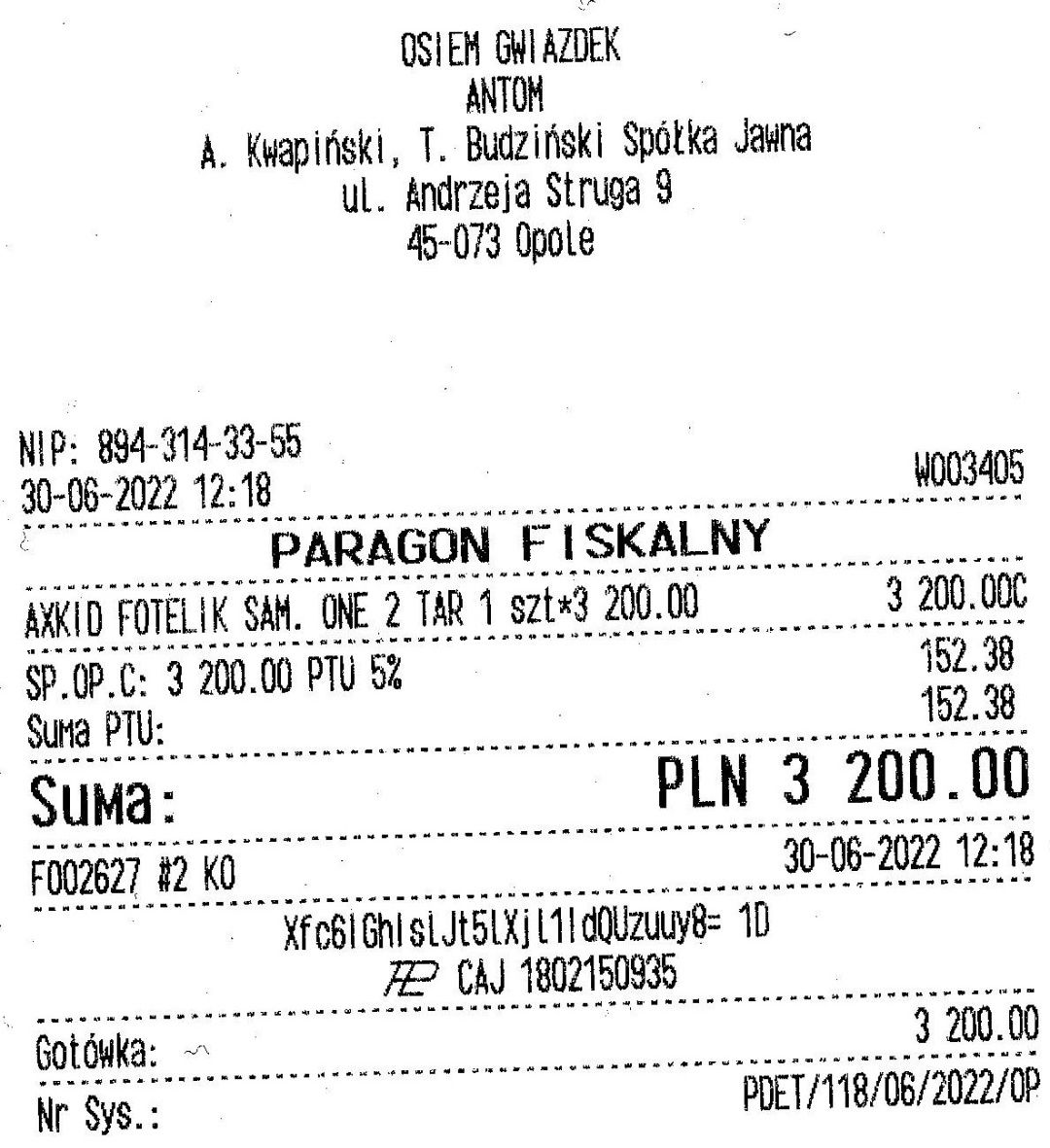 Fotelik axkid one 2