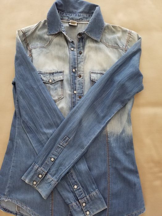 Camisa de ganga Bershka