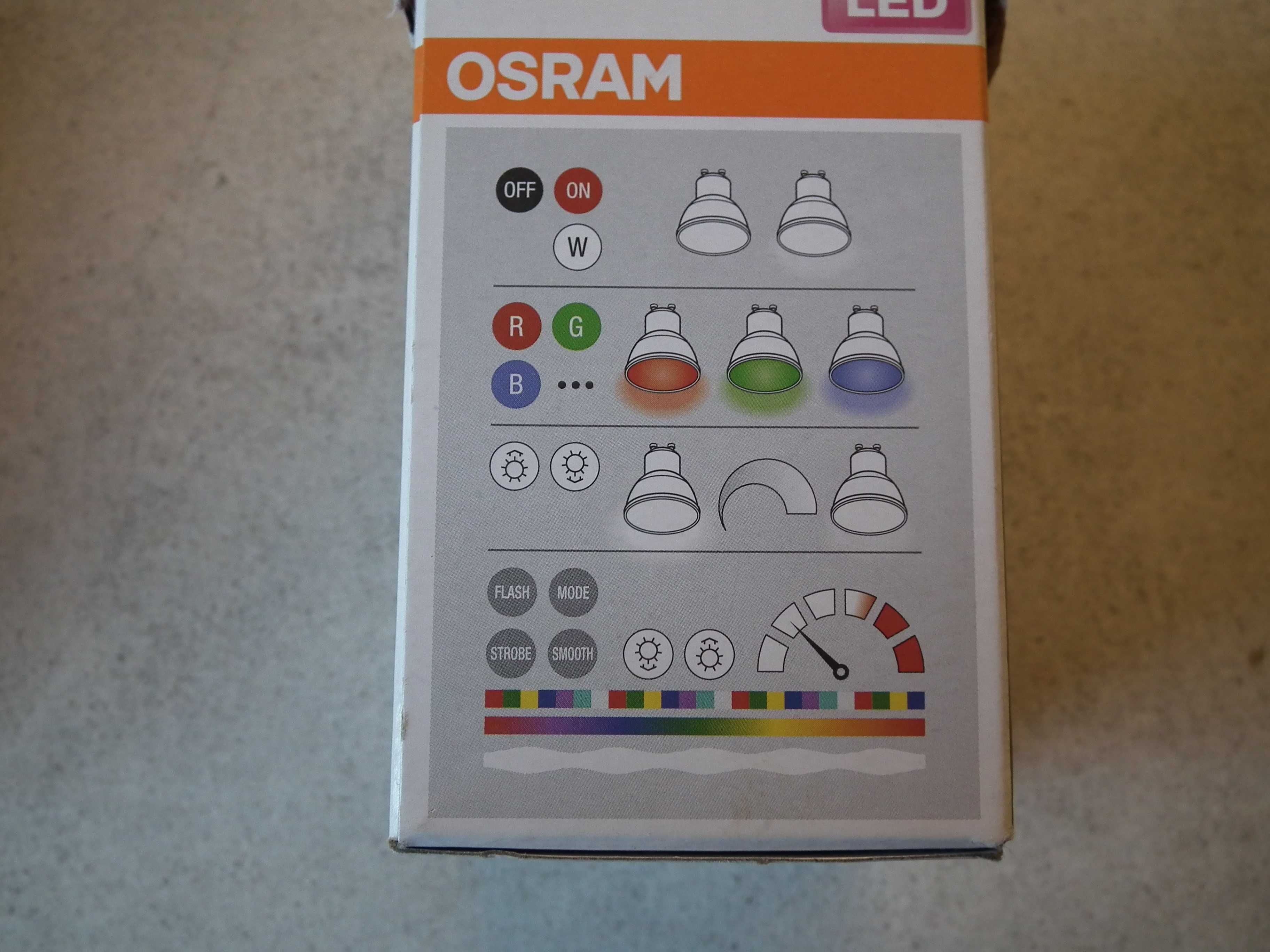 Osram Żarówka LED GU10 RGB+W 4.5W=25W 1szt + PILOT