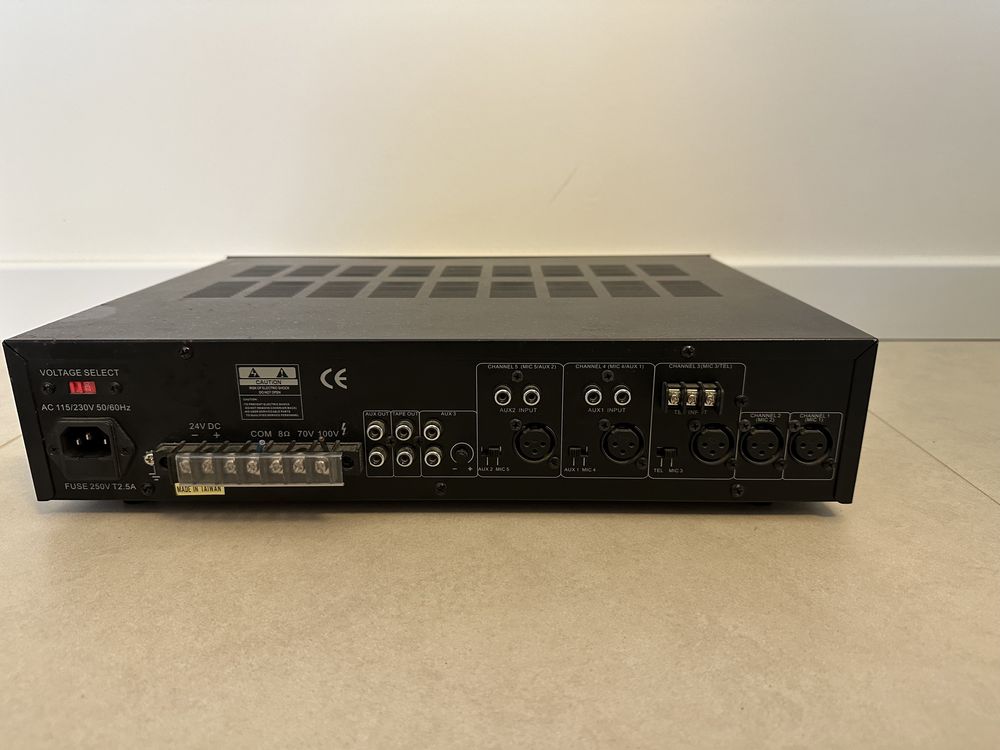 Wzmacniacz audio 100V/70V/8omów marki PA-Tech. Model QSM-606E.