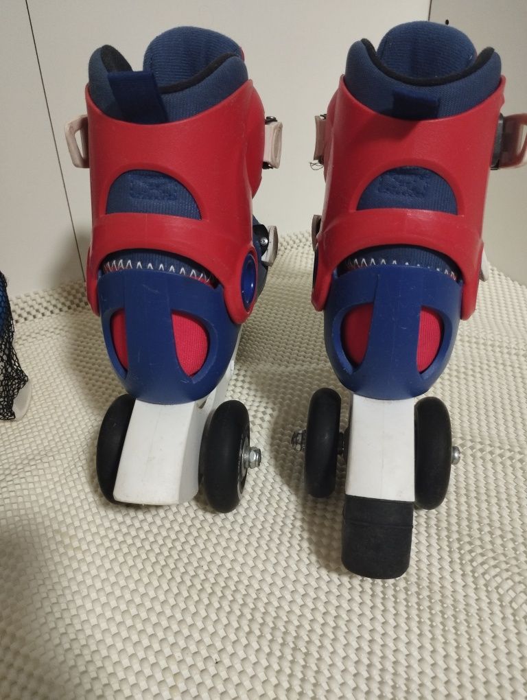 Patins oxelo 26-28 + proteções