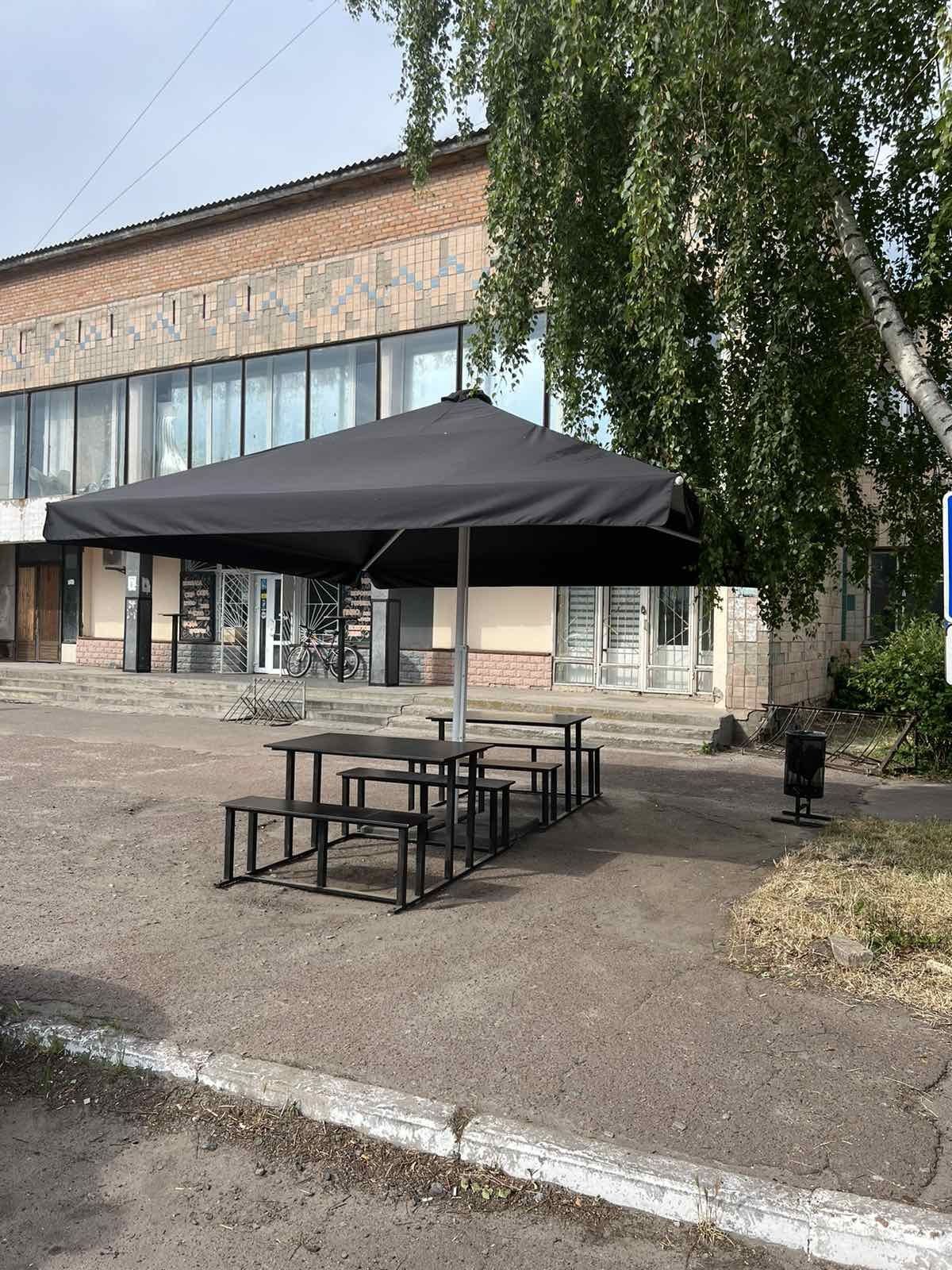 Торговые зонты замена тентов