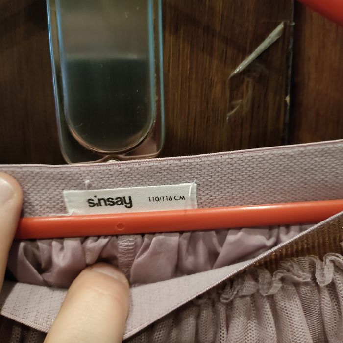 Spódniczka pudrowy róż rozmiar 110/116