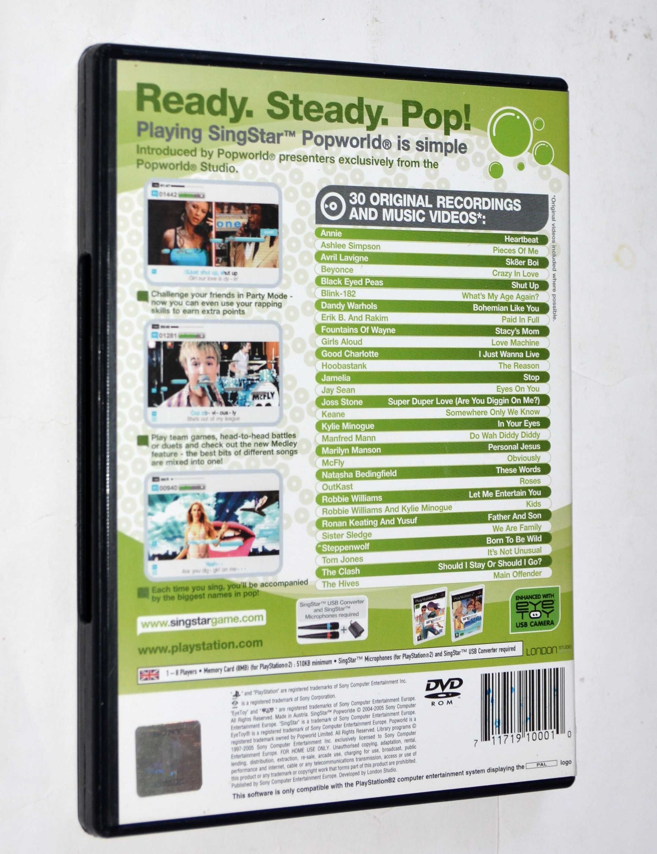 Singstar Popworld Gra PlayStation 2 (PS2)