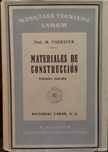 Materiales de Construcción 1947 Prof. M. Foerster