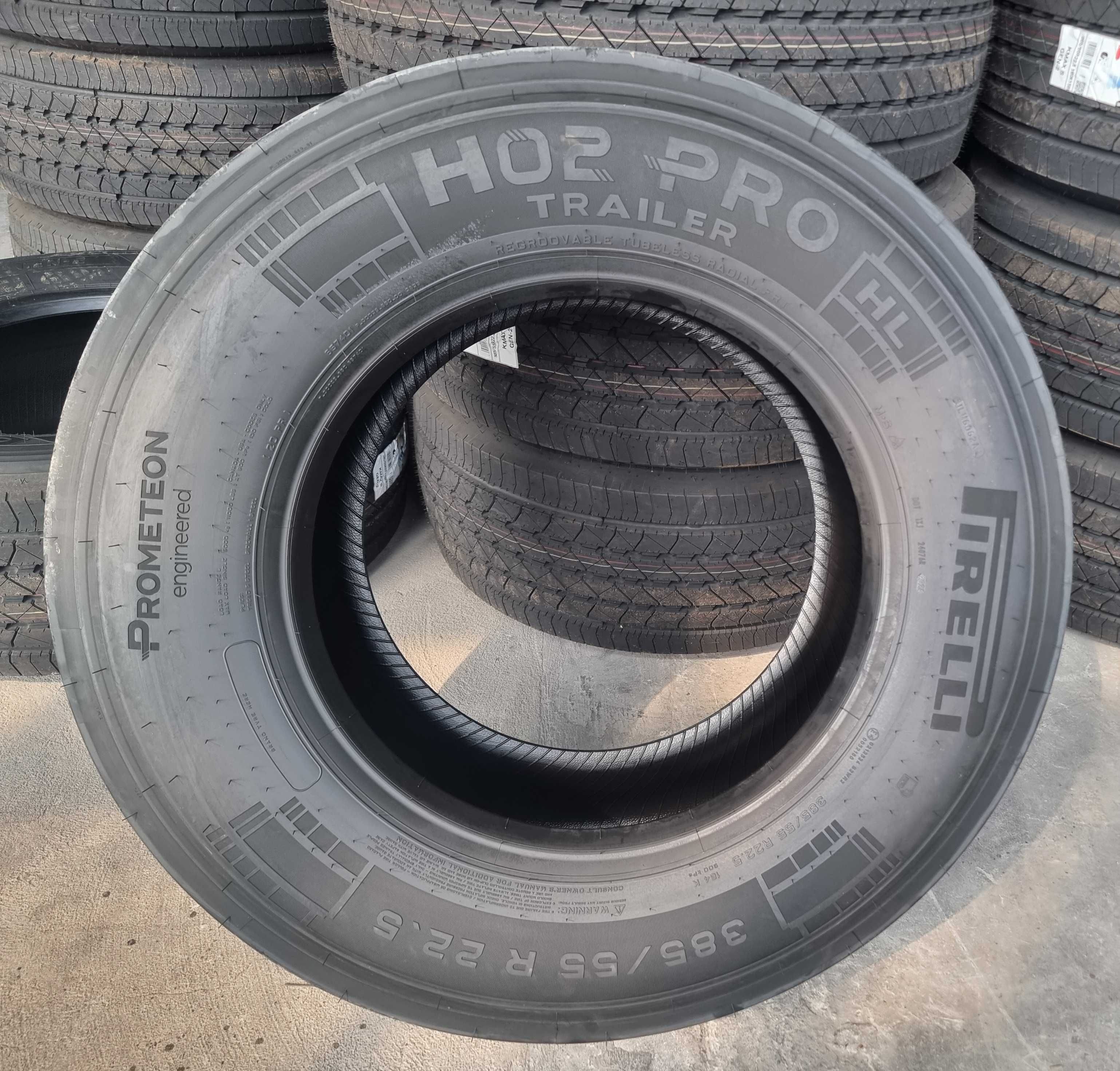NOWE opony 385/55R22.5 Pirelli H02 Mega oszczędne, klasa A - c. BRUTTO