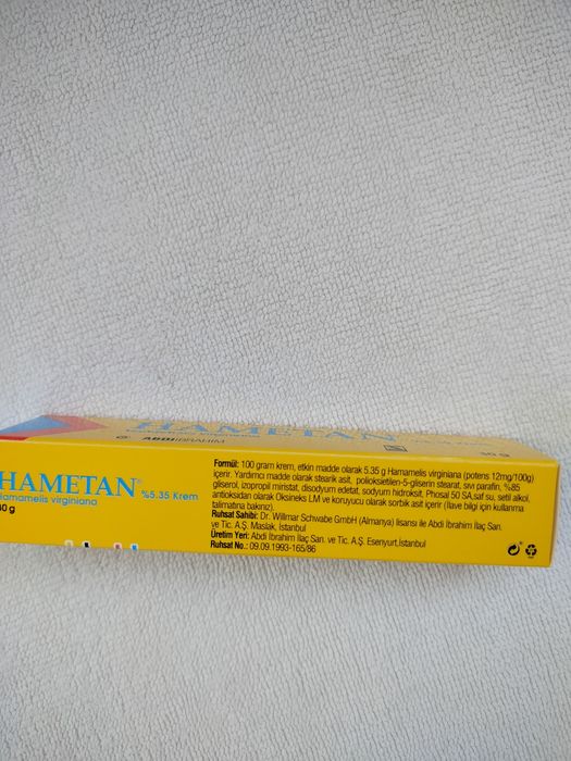 Hametan orginalny krem z Turcji -30g  żółty