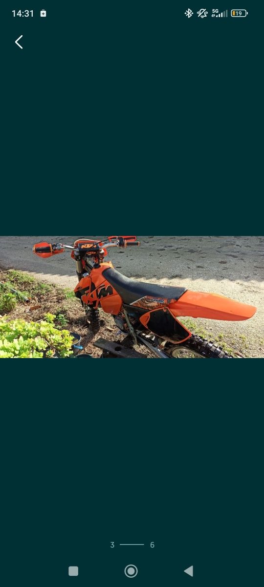 KTM 125cc exc 2004