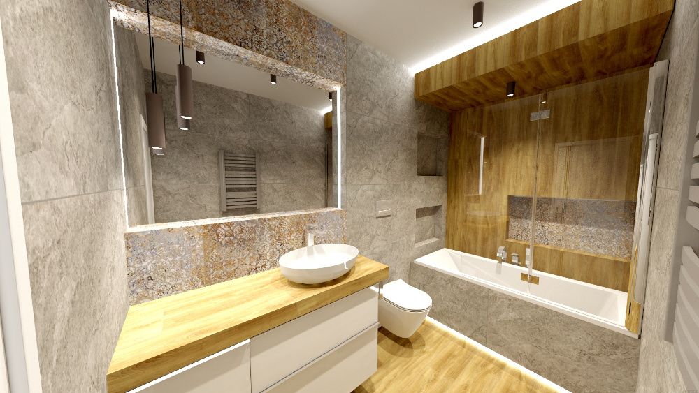Salon łazienki remonty wanny kabiny prysznicowe projekty 3d meble