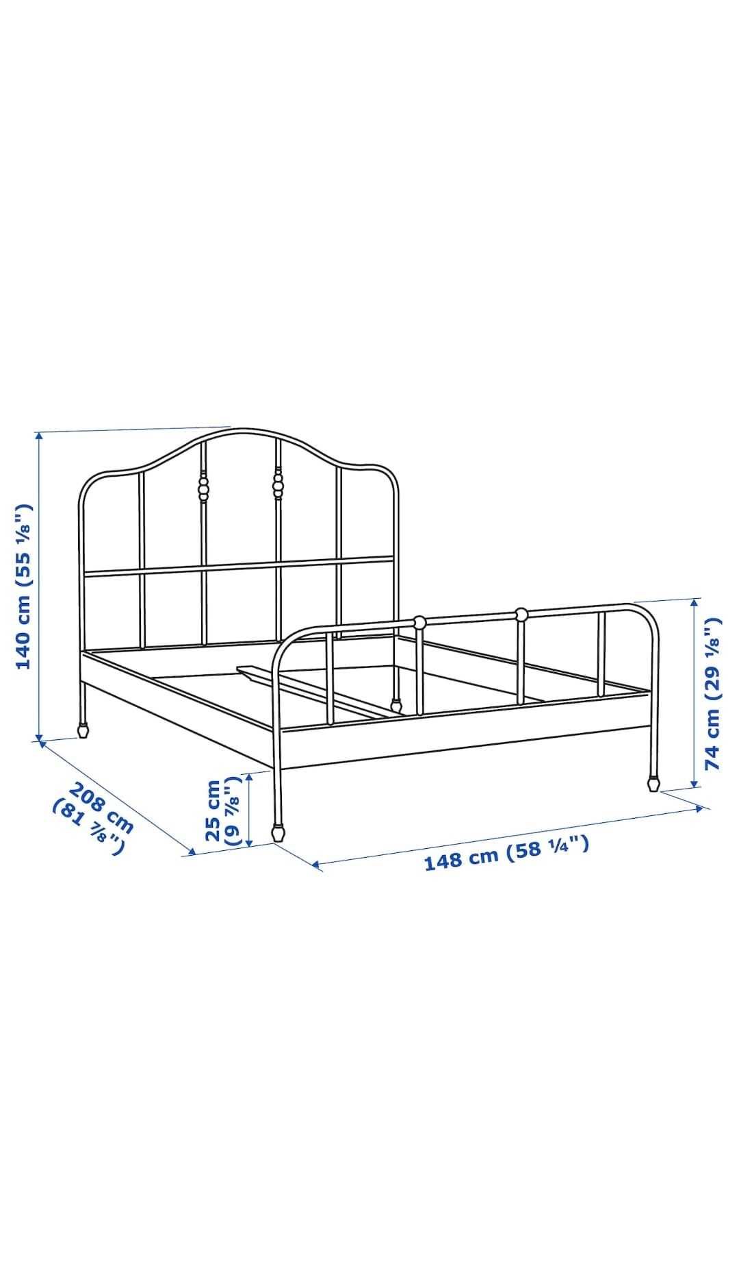 Łóżko metalowe z IKEA