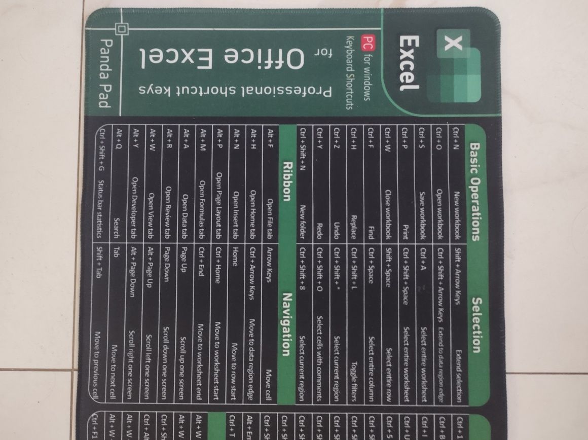 Mata Excel ze skrótami