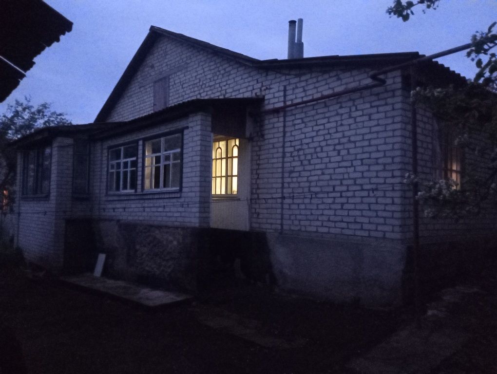 Дом, в чернобильских домиках
