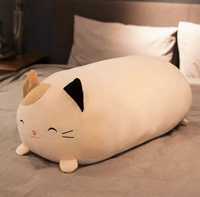 Великий плюшевий кіт 55 см, мʼяка іграшка кот, плюшевий кіт батон