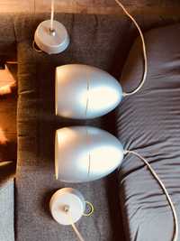 Lampa wisząca Egg 1-punktowa E27 srebrna 2 sztuki