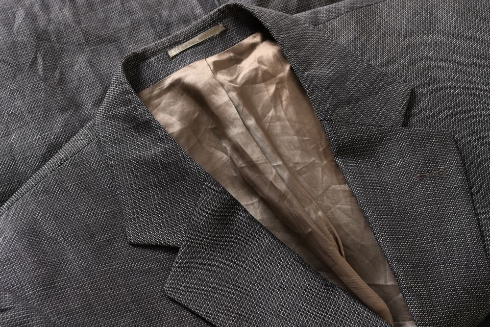 PAUL SMITH klasyczna brązowa marynarka męska w melanżu wełna len r. 56